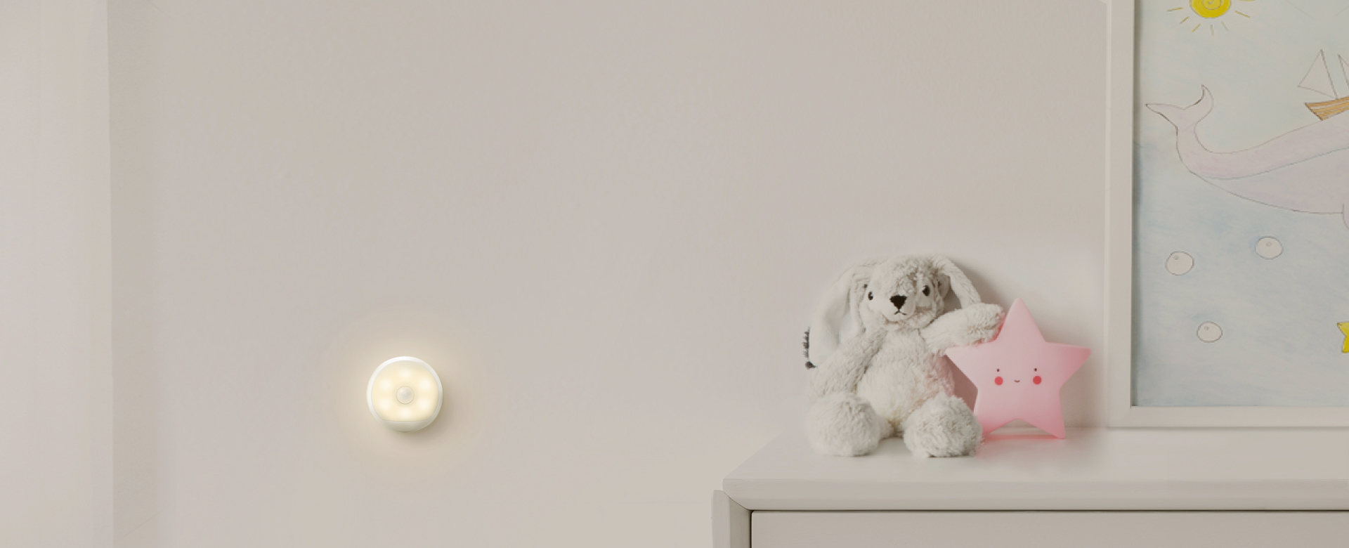 Nachtlicht mit Bewegungssensor Aufladbar » Stimmungsleuchte