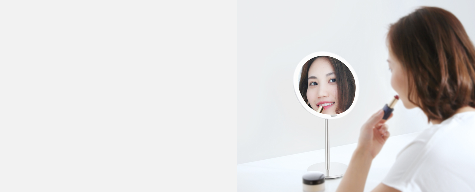 Modus für exaktes Auftragen von Make-up » LED Sensor Schminkspiegel