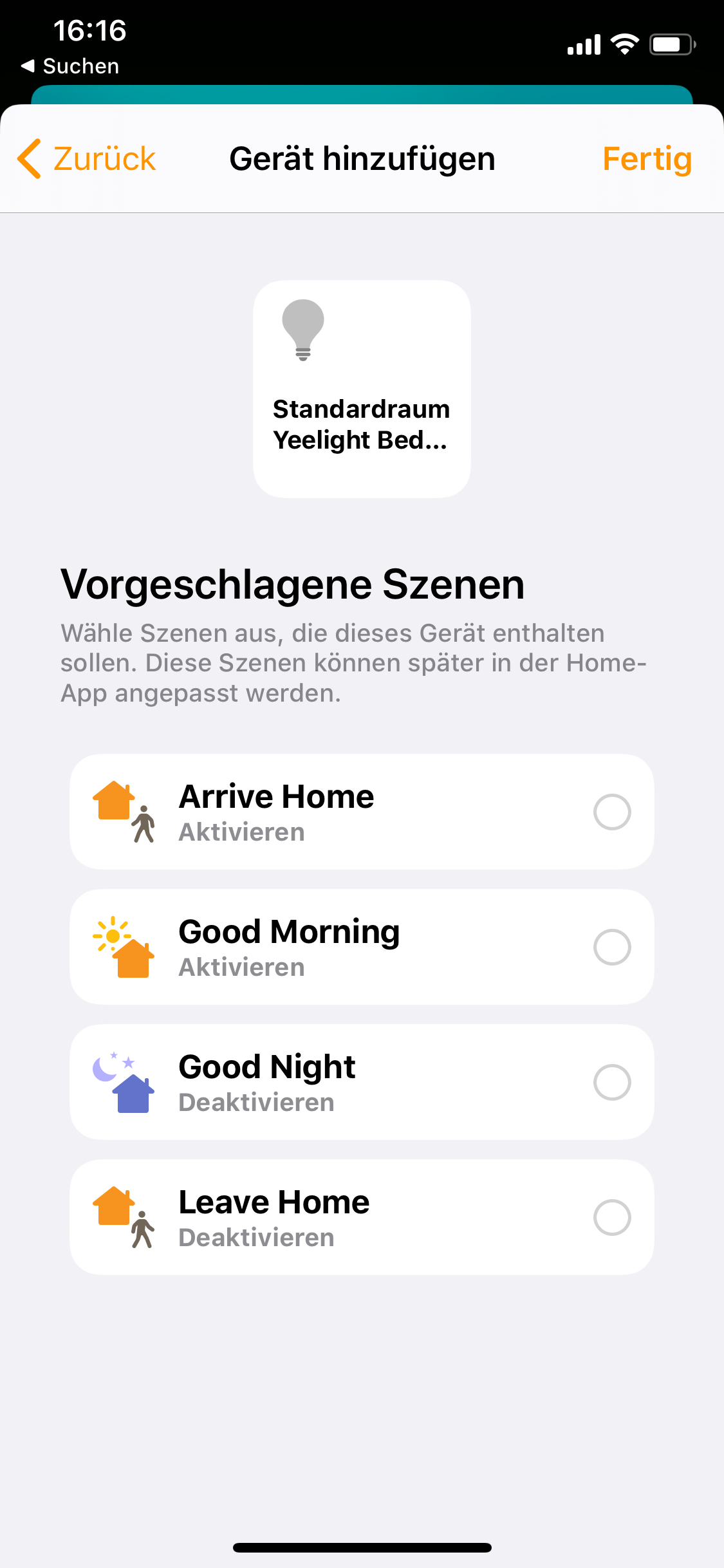 FAQ | Wie verbinde ich meine Yeelight Geräte mit HomeKit? | Schritt 03