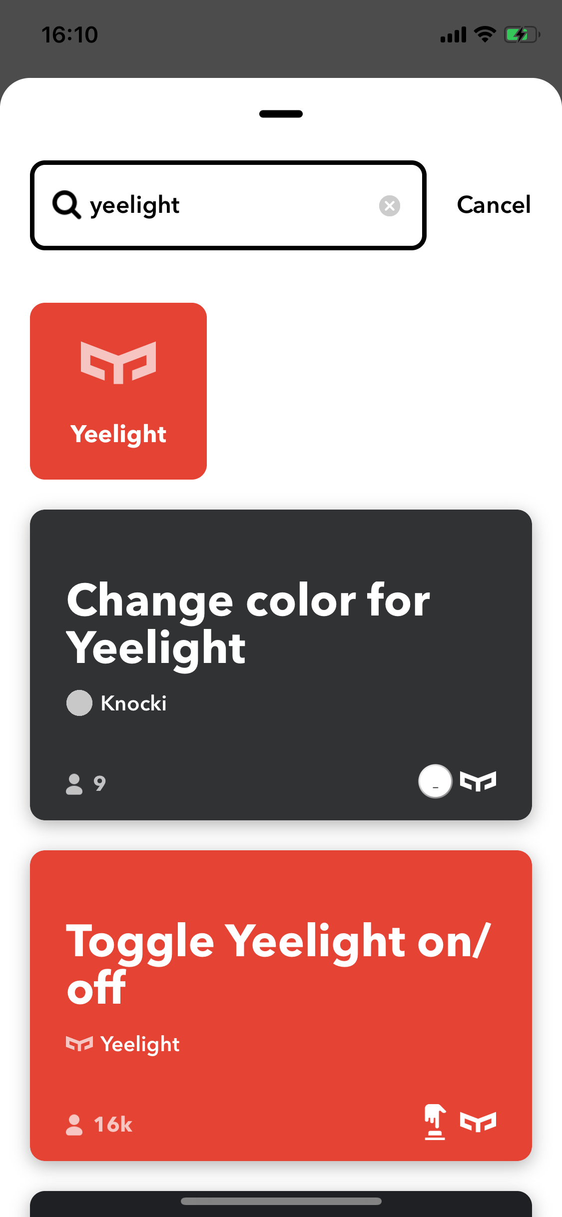FAQ | Wie verbinde ich meine Yeelight Geräte mit IFTTT? | Schritt 02