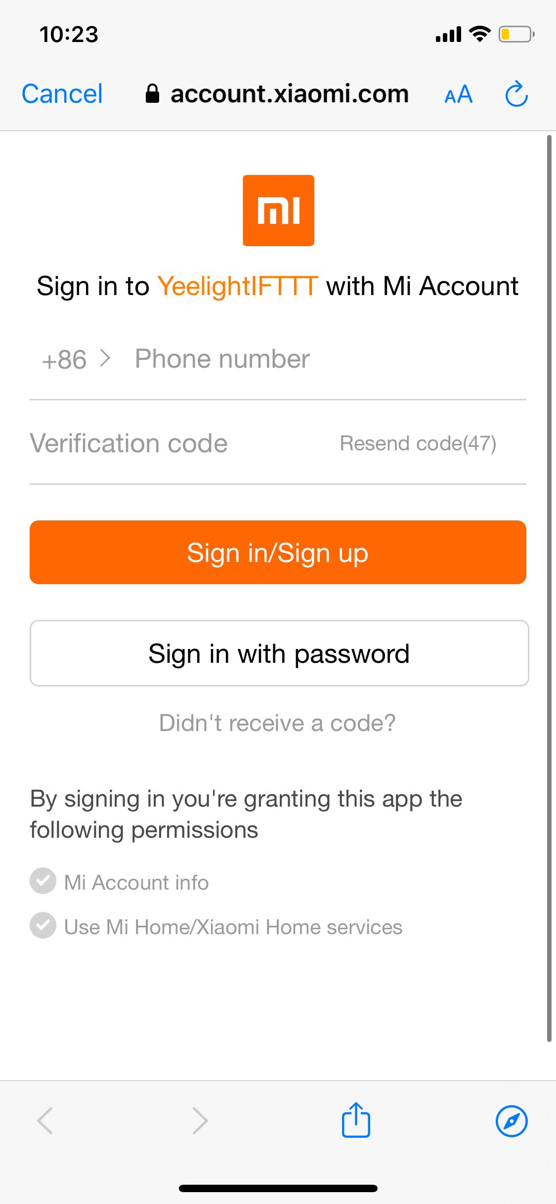 FAQ | Wie verbinde ich meine Yeelight Geräte mit IFTTT? | Schritt 04