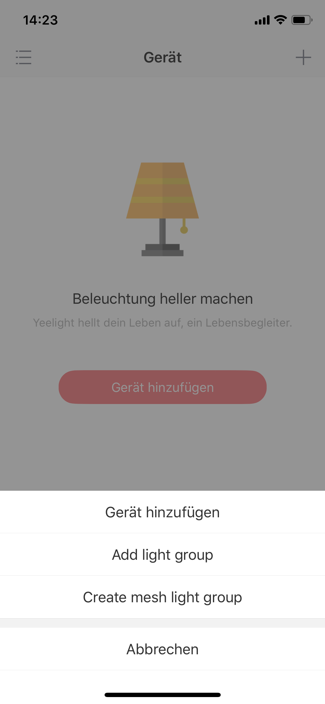 FAQ | Wie verbinde ich meine Yeelight Geräte mit der Yeelight App? | Schritt 02