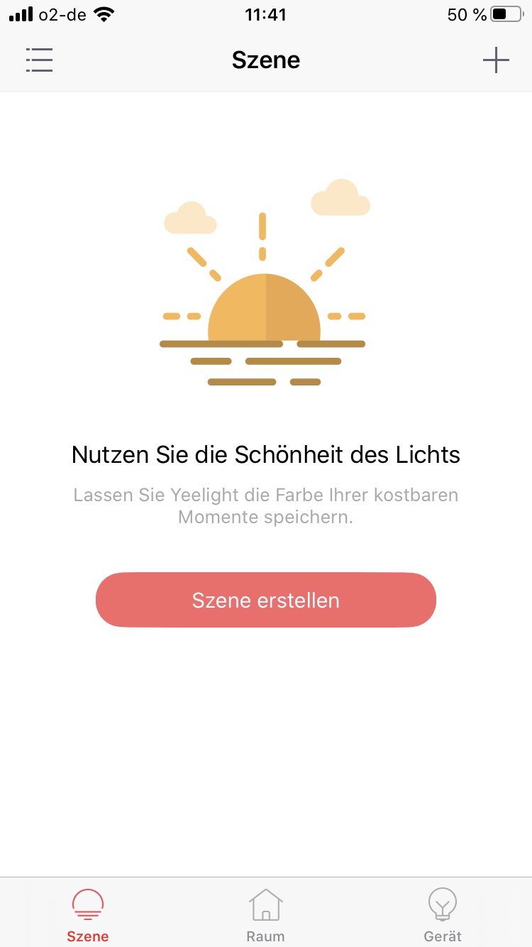 FAQ | Erstellen von Lichtszenen | App-Funktionen | Schritt 01