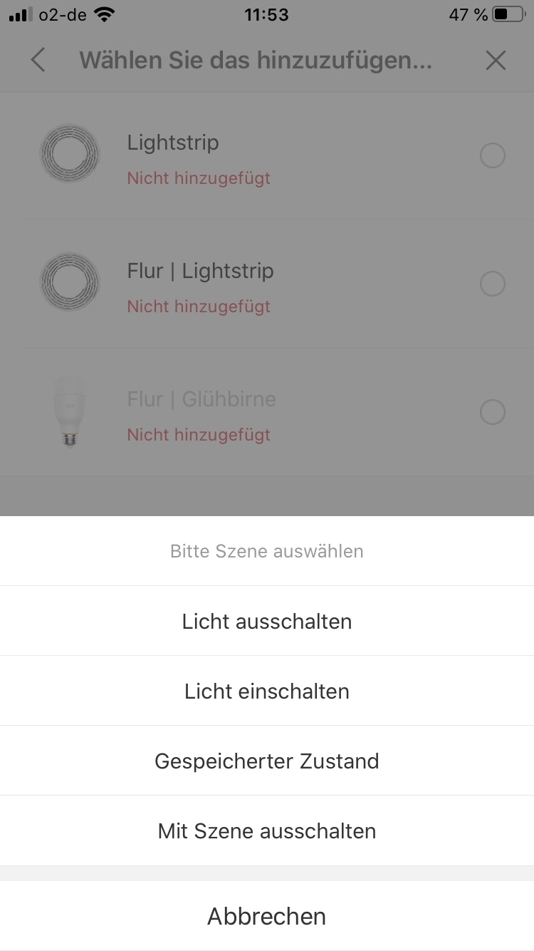 FAQ | Erstellen von Lichtszenen | App-Funktionen | Schritt 05