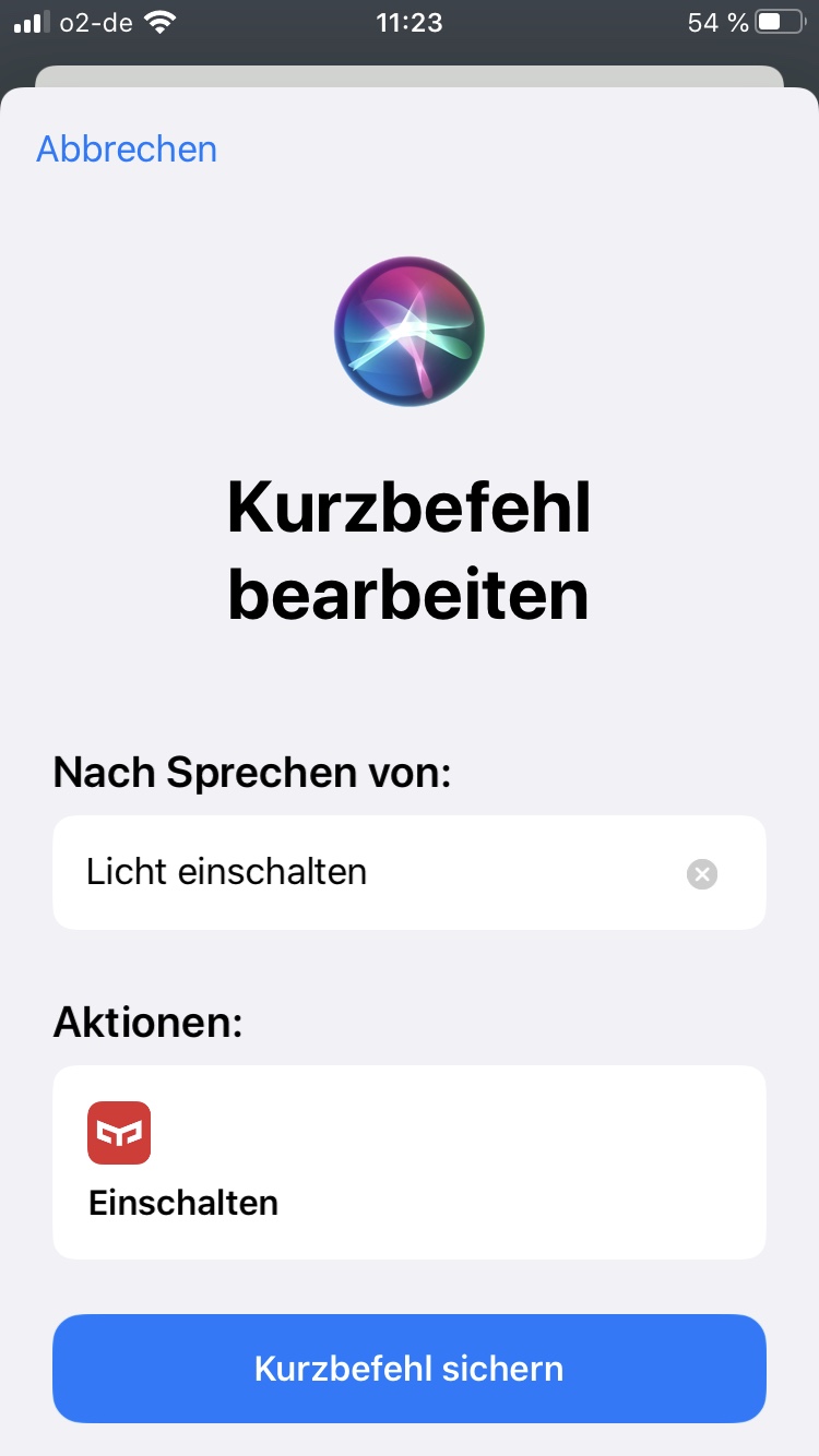FAQ | Siri Shortcut | App-Funktionen | Schritt 05
